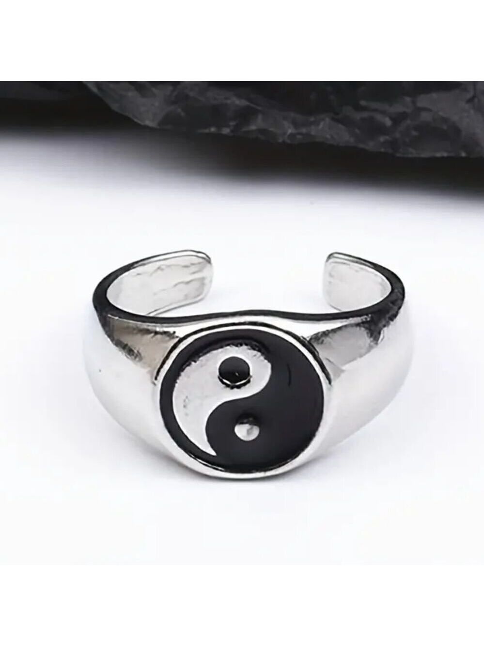 Retro Style Harmony Symbol Alloy Fashion Accessories Adjustable Ring